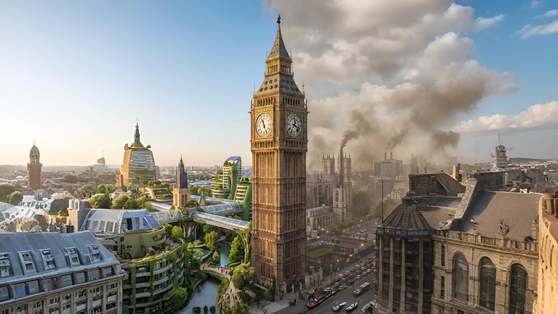 Clock tower at night